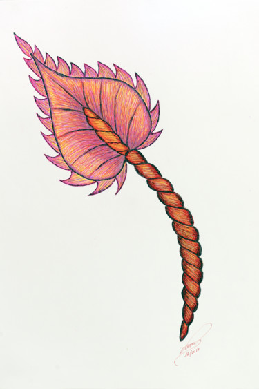 Desenho intitulada "ANTHURIUM MERCURIUS" por Vilma Parra, Obras de arte originais