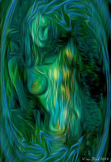 Digital Arts titled "Nikita-Oil" by Vince Dark, Original Artwork, Digital Painting