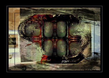 Digitale Kunst mit dem Titel "Underground" von Vince Dark, Original-Kunstwerk, Digitale Malerei