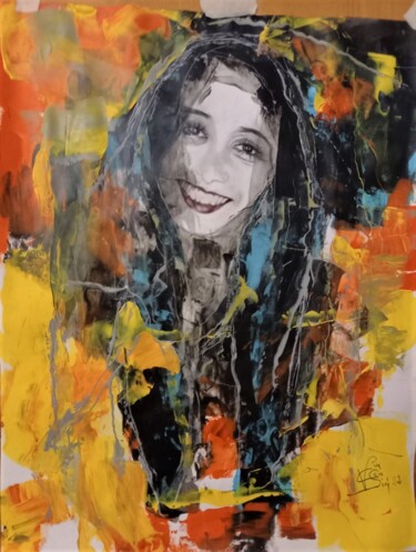 Painting titled "Anne lise" by Francis Vincensini, Original Artwork, Acrylic