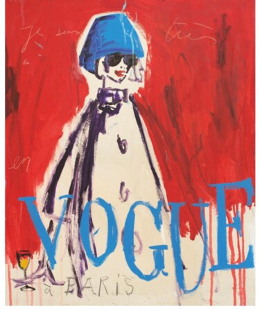 Printmaking titled "Vogue" by Vincent Alran, Original Artwork, Screenprinting