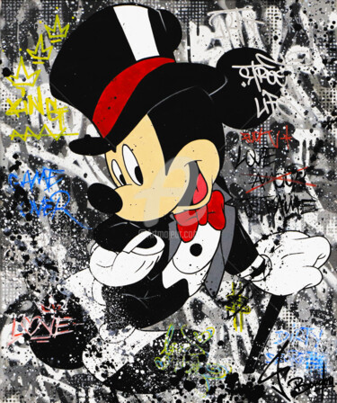 Painting titled "MICKEY SWAG" by Vincent Bardou, Original Artwork, Acrylic