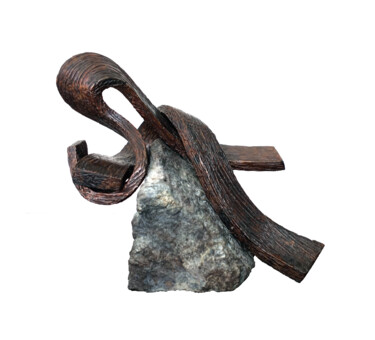 Sculpture titled "Main dans la Main I" by Vincent Champion-Ercoli, Original Artwork, Bronze