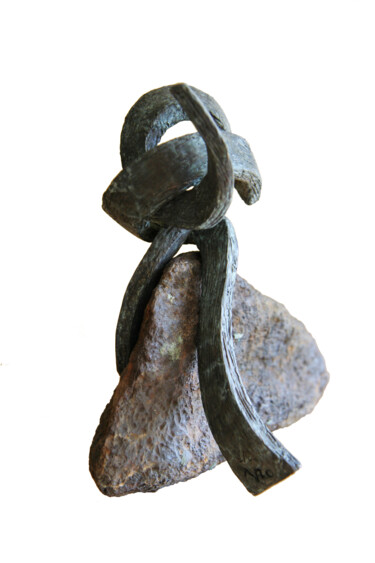 Sculptuur getiteld "Oxalis III" door Vincent Champion-Ercoli, Origineel Kunstwerk, Bronzen