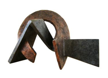 Sculptuur getiteld "Wheelstick II" door Vincent Champion-Ercoli, Origineel Kunstwerk, Bronzen