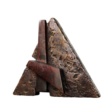 Sculpture intitulée "Catchstone II" par Vincent Champion-Ercoli, Œuvre d'art originale, Bronze