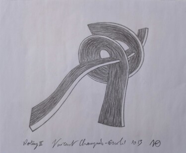 Desenho intitulada "Rotoxy II - Dessin" por Vincent Champion-Ercoli, Obras de arte originais, Lápis