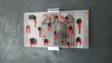 Scultura intitolato "Made In France RED" da Vincent Docteur, Opera d'arte originale, Lavoro digitale 2D Montato su Metallo