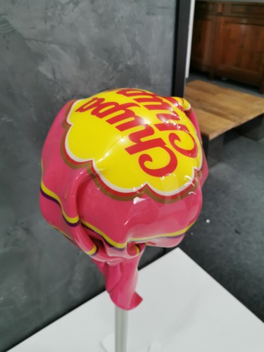 Sculpture intitulée "Chupa Pink" par Vincent Docteur, Œuvre d'art originale, Plastique