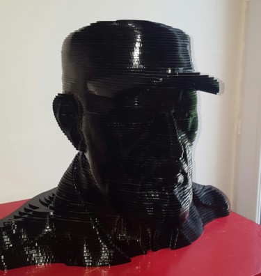 Sculpture titled "Fidel .jpg" by Vincent Docteur, Original Artwork, Plastic