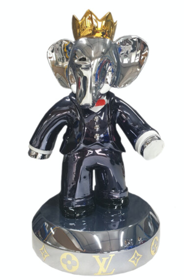 Sculpture titled "Babolex Vuitton Noi…" by Vincent Faudemer, Original Artwork, Resin