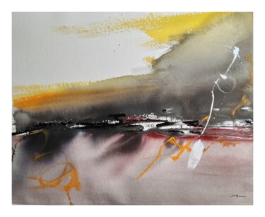 Painting titled "Incandescent 2" by Vincent Faye, Original Artwork, Watercolor