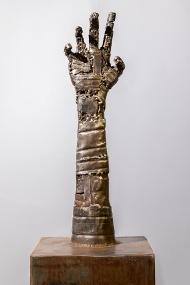 Sculptuur getiteld "Présence" door Vincent Fons, Origineel Kunstwerk, Metalen