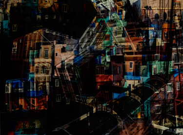 Arte digital titulada "architexture" por Vincent Frediani, Obra de arte original, Fotografía manipulada