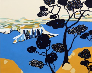 Peinture intitulée "Paysage du sud 2" par Vincent Gabin, Œuvre d'art originale, Acrylique