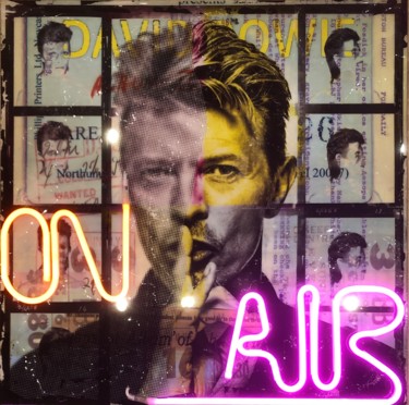 Collages titled "bowie on air" by Vincent Gachaga, Original Artwork, Collages