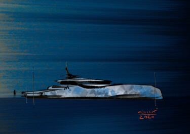 Digital Arts titled "Camo 03 forme 222" by Vincent Guilbault, Original Artwork, Digital Painting