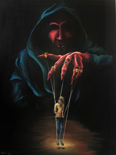 Malerei mit dem Titel "manipulation" von Vincent Hénault, Original-Kunstwerk, Acryl