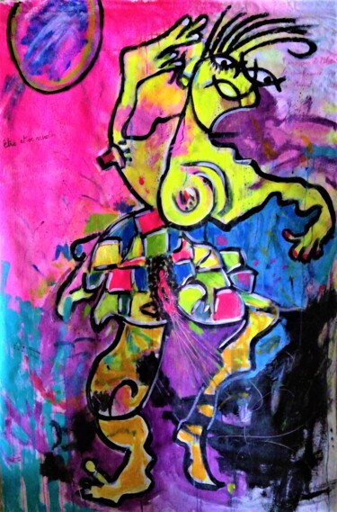 Pintura intitulada "Danseuse" por Demonsigny, Obras de arte originais, Acrílico