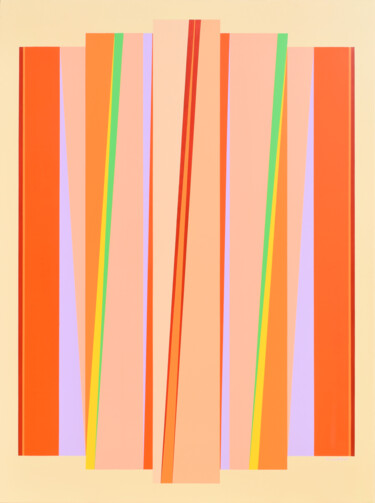 Peinture intitulée "Tension de couleur…" par Vincent Huot, Œuvre d'art originale, Acrylique Monté sur Châssis en bois