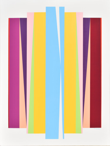 Peinture intitulée "Tension de couleurs…" par Vincent Huot, Œuvre d'art originale, Acrylique Monté sur Châssis en bois