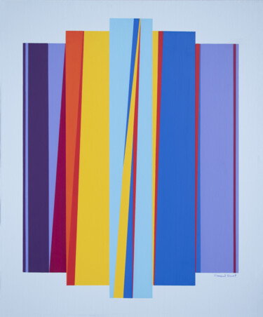 Peinture intitulée "Tension de couleurs…" par Vincent Huot, Œuvre d'art originale, Acrylique
