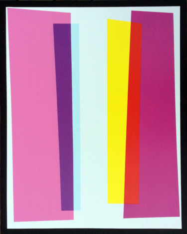 Pintura intitulada "Tension de couleurs" por Vincent Huot, Obras de arte originais, Acrílico