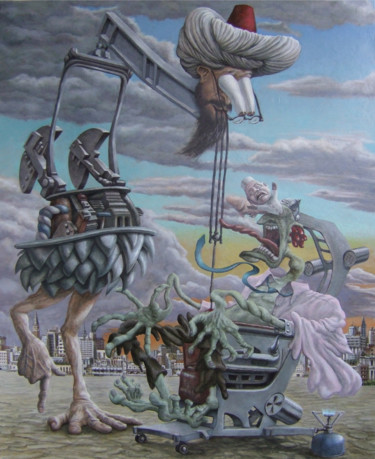 Peinture intitulée "Le supplice de Prom…" par Vincent Lacroix, Œuvre d'art originale, Huile