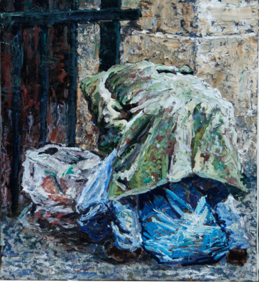 Painting titled "Fruit de l'abandon" by Vincent Lacroix, Original Artwork, Acrylic