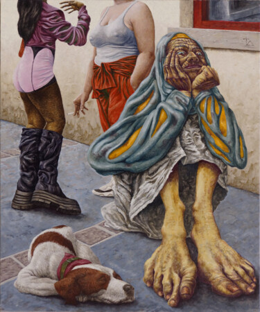 Pintura titulada "Oubliée" por Vincent Lacroix, Obra de arte original, Oleo