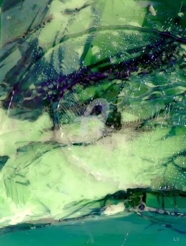 Digital Arts titled "Abstrait 14 "Le mar…" by Vincent Litoux, Original Artwork, Photo Montage
