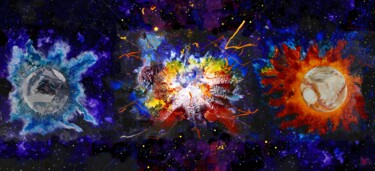 Digital Arts titled "Supernova - digital…" by Vincent Litoux, Original Artwork, Photo Montage