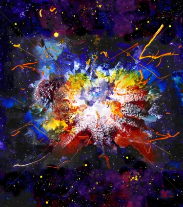 제목이 "Big Bang - digital…"인 디지털 아트 Vincent Litoux로, 원작, 포토 몽타주
