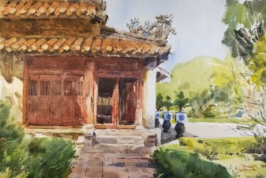 Painting titled "Imperial City 03 -…" by Vincent Monluc, Original Artwork, Watercolor