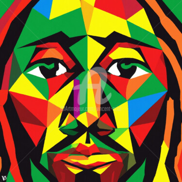 Arte digitale intitolato ""Rasta Reggae" COLL…" da Vincent Oriol, Opera d'arte originale, Pittura digitale
