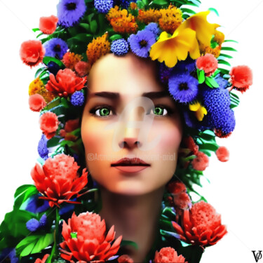 Digitale Kunst mit dem Titel "" Européen beauty"…" von Vincent Oriol, Original-Kunstwerk, Digitale Malerei
