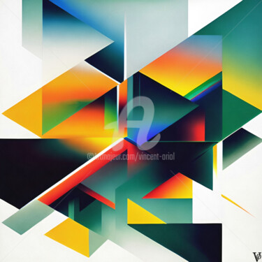 Digital Arts με τίτλο "Design" από Vincent Oriol, Αυθεντικά έργα τέχνης, Ψηφιακή ζωγραφική Τοποθετήθηκε στο Αλουμίνιο