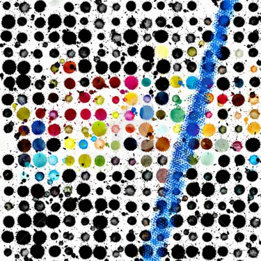 Цифровое искусство под названием "Série abstrait " Go…" - Vincent Oriol, Подлинное произведение искусства, Цифровая живопись