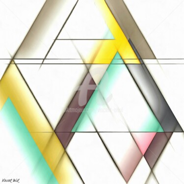 Digitale Kunst mit dem Titel "Série GEO4" von Vincent Oriol, Original-Kunstwerk, Digitale Malerei