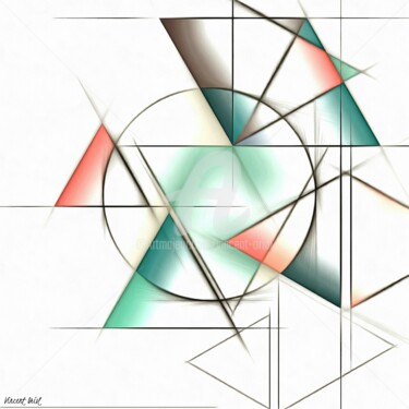 Arts numériques intitulée "Série GEO7" par Vincent Oriol, Œuvre d'art originale, Peinture numérique