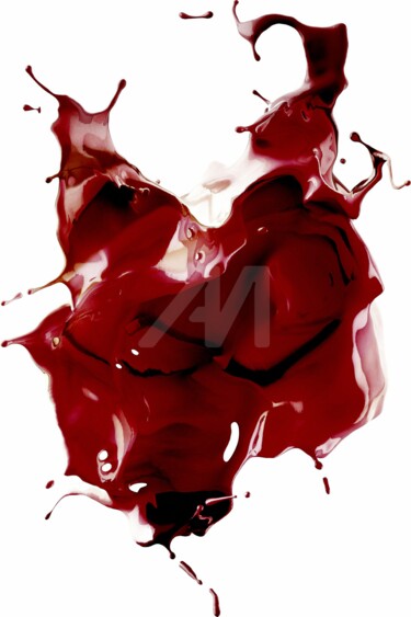 Série abstrait "carte des vins" Arts numériques intitulée "Série abstrait "ca…" par Vincent Oriol, Œuvre d'art originale, Peinture numérique