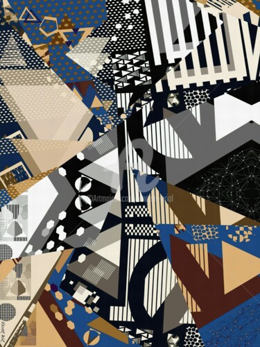 Digitale Kunst mit dem Titel "Série abstrait " Co…" von Vincent Oriol, Original-Kunstwerk, Digitale Malerei