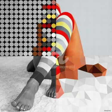 Arts numériques intitulée "Série Pop Art  " Te…" par Vincent Oriol, Œuvre d'art originale, Peinture numérique