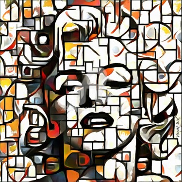 Digitale Kunst mit dem Titel "" Monroe " SERIE ST…" von Vincent Oriol, Original-Kunstwerk, Digitale Malerei