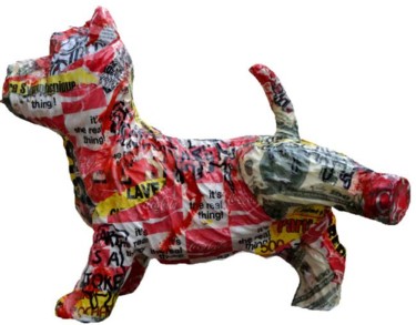Sculpture intitulée "Doggy2" par Vincent Richeux, Œuvre d'art originale