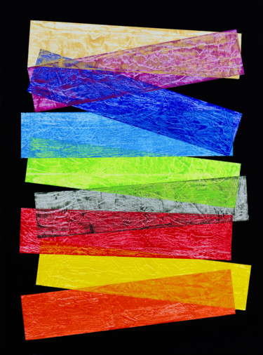 Peinture intitulée "zigzag1" par Vincent Sébart, Œuvre d'art originale, Acrylique Monté sur Châssis en bois