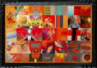 Collages titled "collage#5" by Vincent Sébart, Original Artwork, Collages Mounted on Cardboard