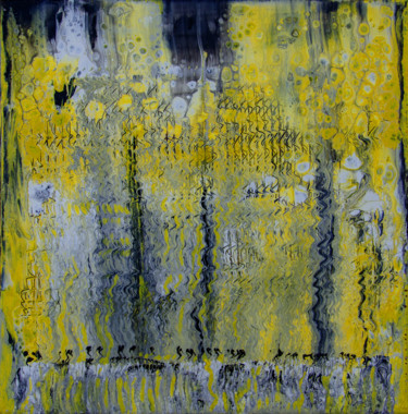 Peinture intitulée "Secret jaune" par Vincent Sébart, Œuvre d'art originale, Acrylique