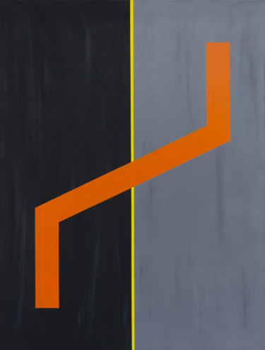 Peinture intitulée "Balance orange" par Vincent Sébart, Œuvre d'art originale, Acrylique Monté sur Châssis en bois