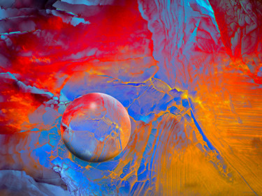 Peinture intitulée "Shère#6" par Vincent Sébart, Œuvre d'art originale, Peinture numérique Monté sur Châssis en bois